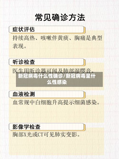 新冠病毒什么性确诊/新冠病毒呈什么性感染-第2张图片