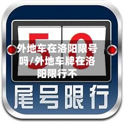 外地车在洛阳限号吗/外地车牌在洛阳限行不-第3张图片