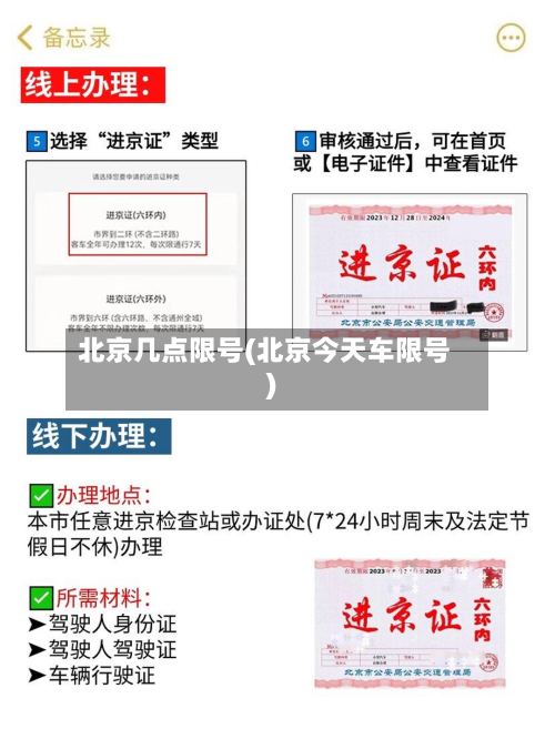 北京几点限号(北京今天车限号)-第2张图片