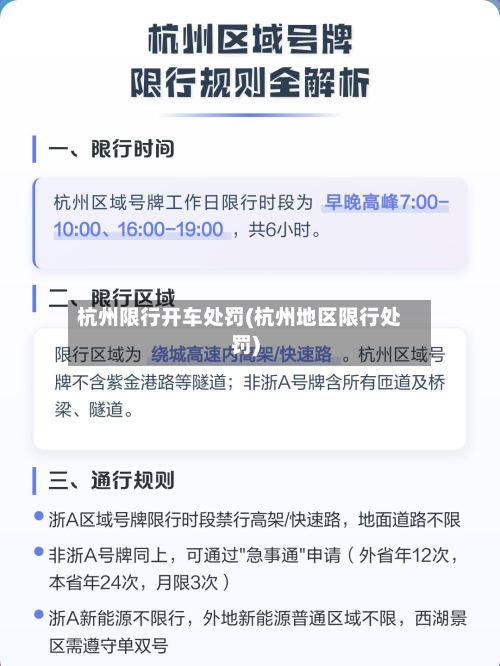 杭州限行开车处罚(杭州地区限行处罚)-第3张图片