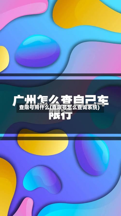 查限号用什么(查限号怎么查询系统)-第2张图片