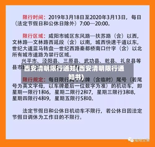 西安清明限行通知(西安清明限行通知书)-第3张图片