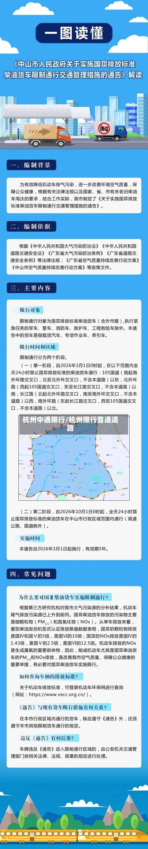 杭州中通限行/杭州限行普通道路-第2张图片
