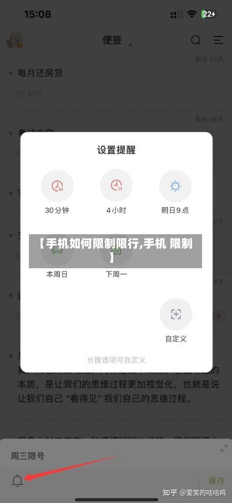 【手机如何限制限行,手机 限制】-第2张图片