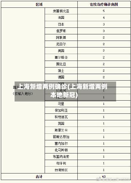 上海新增两例确诊(上海新增两例本地新冠)-第2张图片