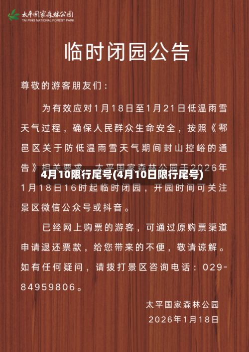 4月10限行尾号(4月10日限行尾号)-第2张图片