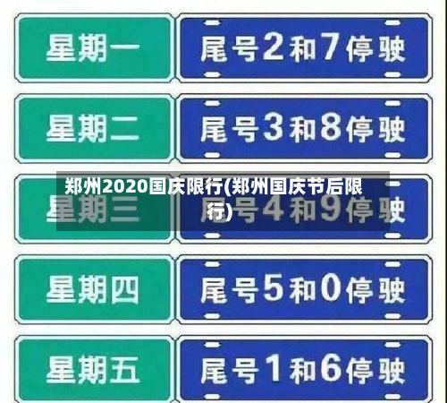 郑州2020国庆限行(郑州国庆节后限行)