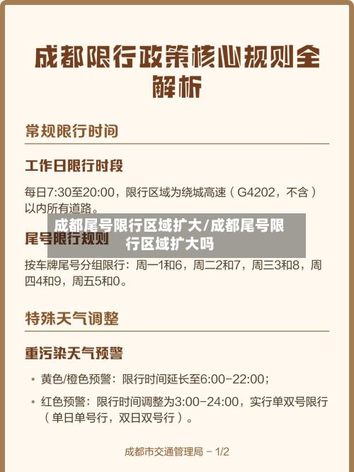 成都尾号限行区域扩大/成都尾号限行区域扩大吗-第2张图片