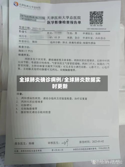 全球肺炎确诊病例/全球肺炎数据实时更新