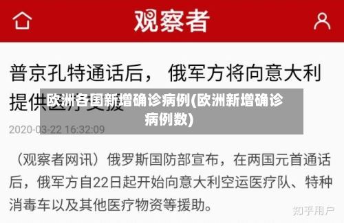 欧洲各国新增确诊病例(欧洲新增确诊病例数)-第2张图片