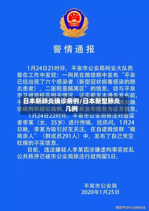 日本新肺炎确诊病例/日本新型肺炎几例