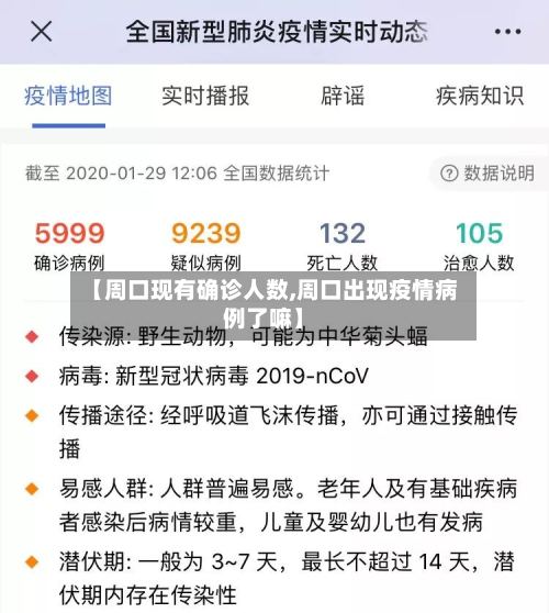 【周口现有确诊人数,周口出现疫情病例了嘛】-第2张图片