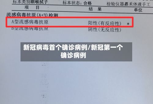 新冠病毒首个确诊病例/新冠第一个确诊病例