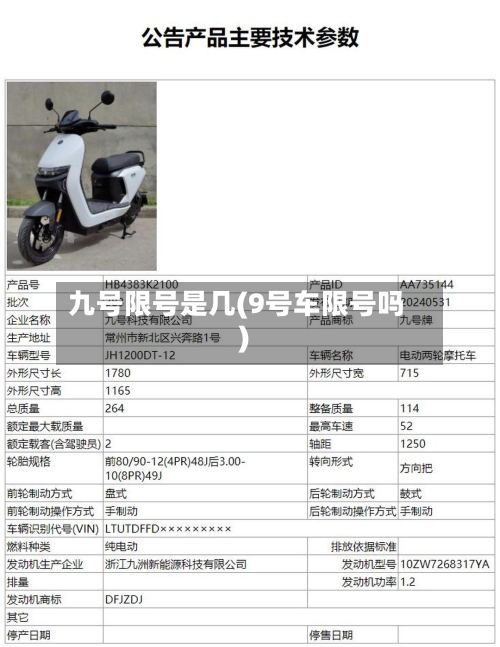 九号限号是几(9号车限号吗)