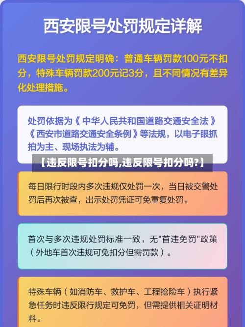 【违反限号扣分吗,违反限号扣分吗?】-第2张图片