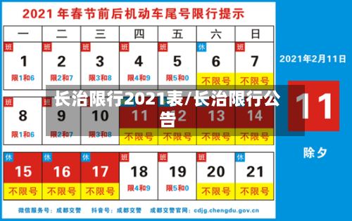 长治限行2021表/长治限行公告-第2张图片