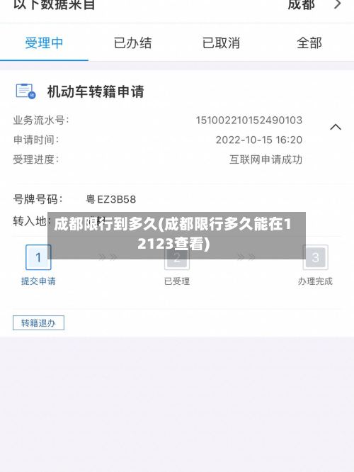 成都限行到多久(成都限行多久能在12123查看)-第2张图片