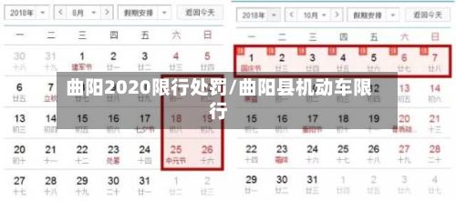 曲阳2020限行处罚/曲阳县机动车限行
