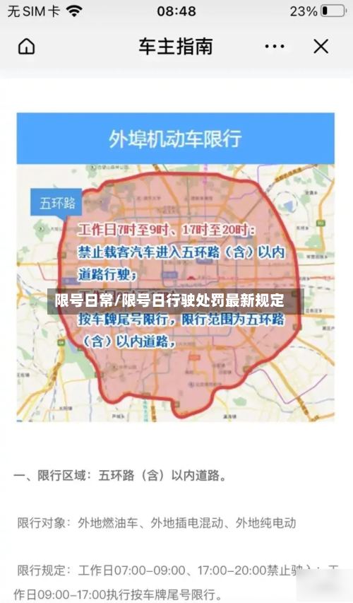 限号日常/限号日行驶处罚最新规定-第2张图片