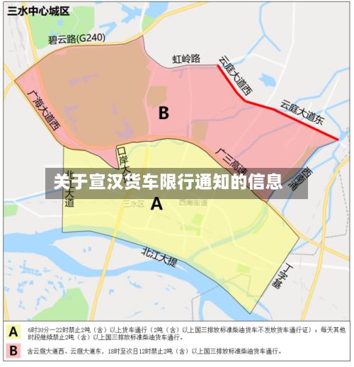 关于宣汉货车限行通知的信息