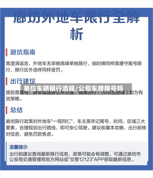 单位车辆限行流程/公司车牌限号吗-第2张图片
