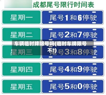 车辆临时牌限号吗(临时车牌限号不?)