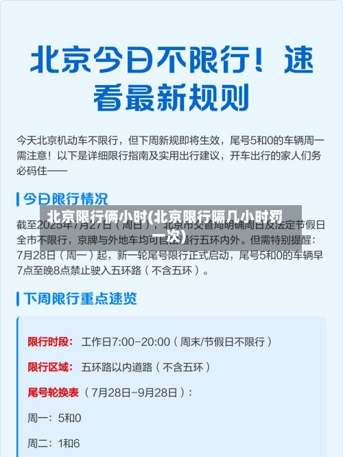 北京限行俩小时(北京限行隔几小时罚一次)-第3张图片