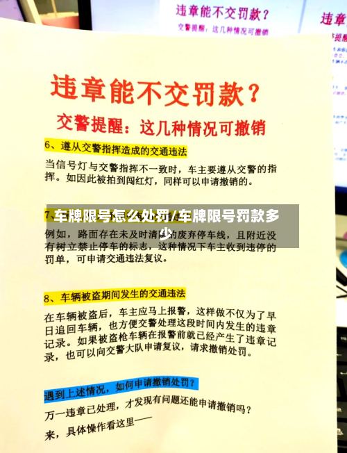 车牌限号怎么处罚/车牌限号罚款多少-第2张图片