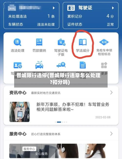晋城限行违停(晋城限行违章怎么处理?扣分吗)
